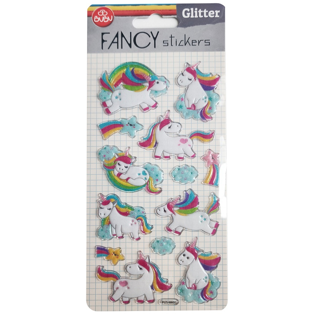 Bu-Bu Damla Stıckers Glıtter Unıcorn 9x20 BUBU-PUS-6605