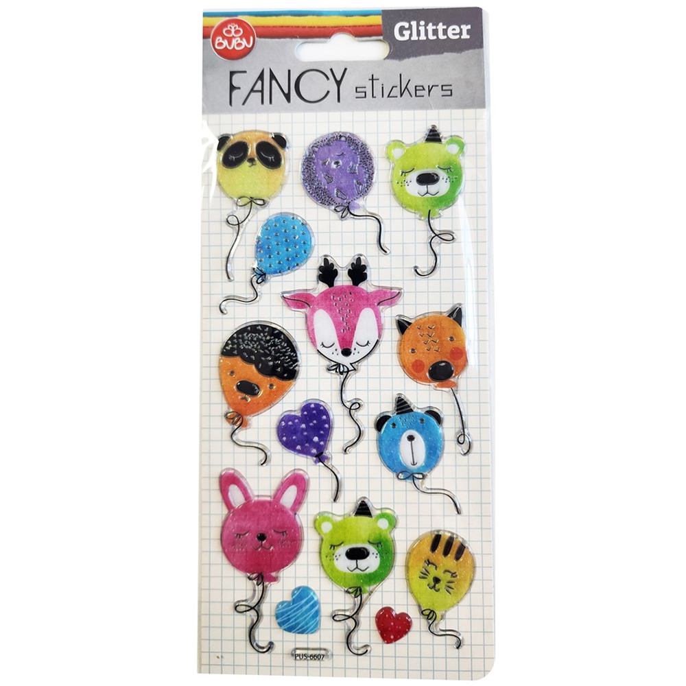 Bu-Bu Damla Stıckers Glıtter Balon 9x20 BUBU-PUS-6607
