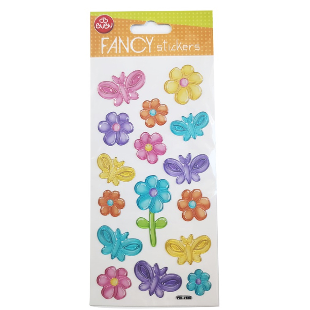 Bu-Bu Damla Stıckers Funcy Çiçek&Kelebek 9x20 BUBU-PUS-7308