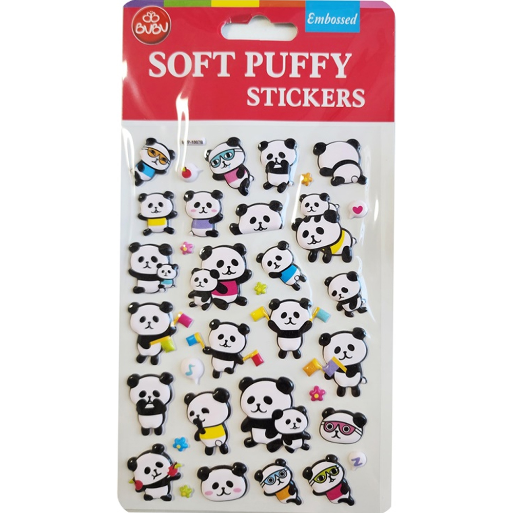 Bu-Bu Soft Puffy Stıckers Panda 10.9x20.5 BUBU-SWP-1007B