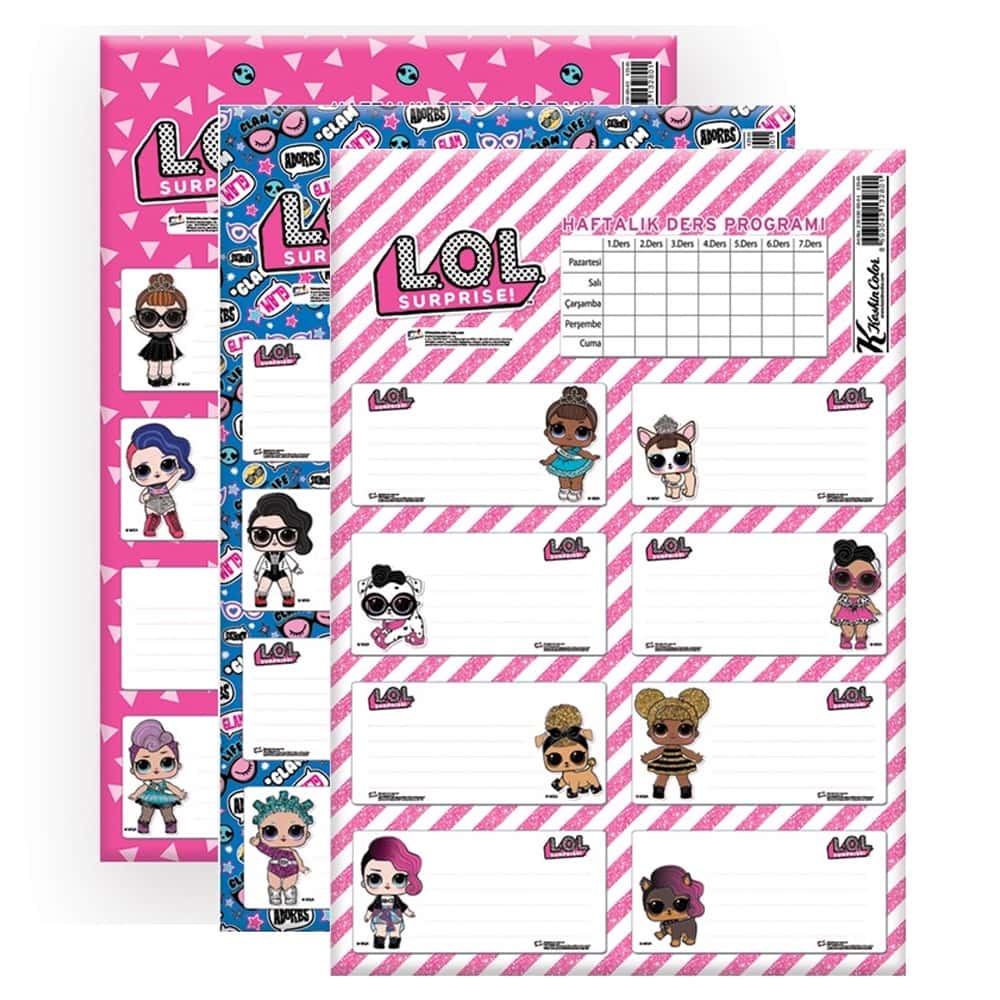 Keskin Color Okul Etiketi Ders Programlı Gigant 3 LÜ 220130-76