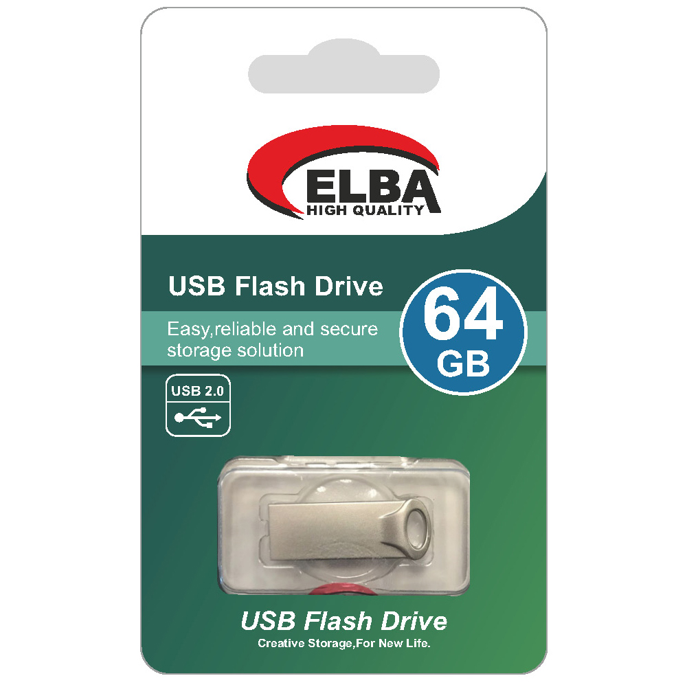 Elba Flash Bellek 64 Gb Metal 2.0 Usb