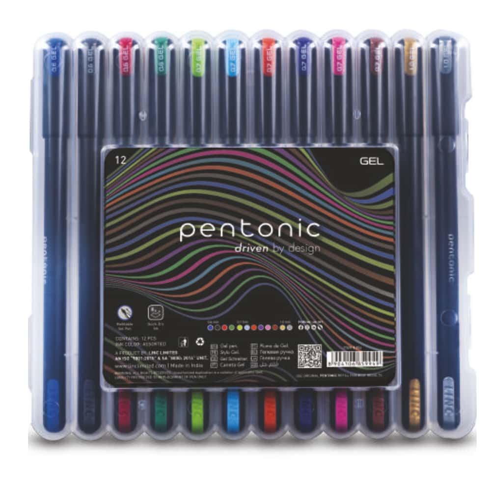 Pentonic Jel Kalem Blister Set Karışık Renk 12 Li