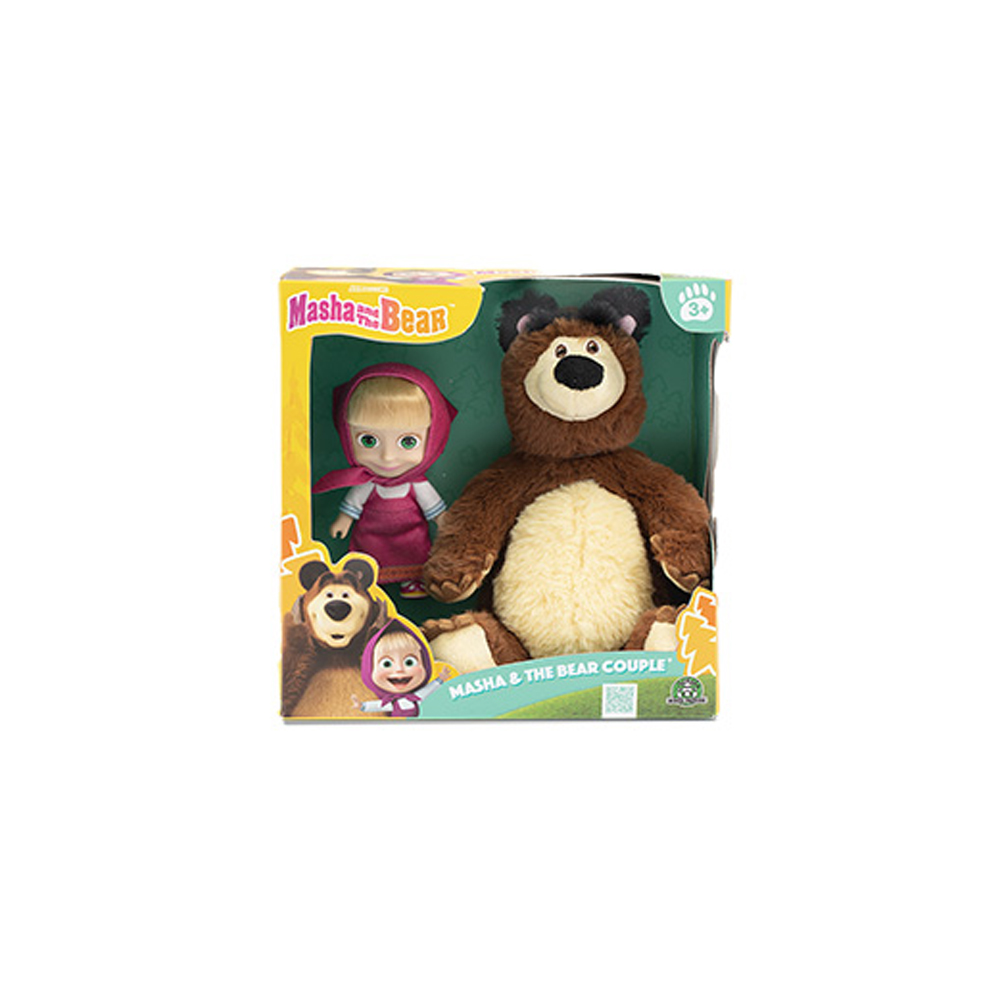 Masha&Koca Ayı 20 Cm Pelus 12 Cm Bebek