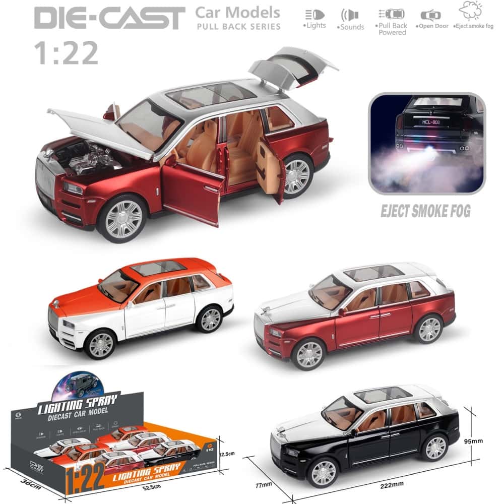 Vardem Oyuncak Çek Bırak 1:22 Sesli Işıklı Buharlı Renkli Rr Lüx Jeep VRD-HCL-806PA