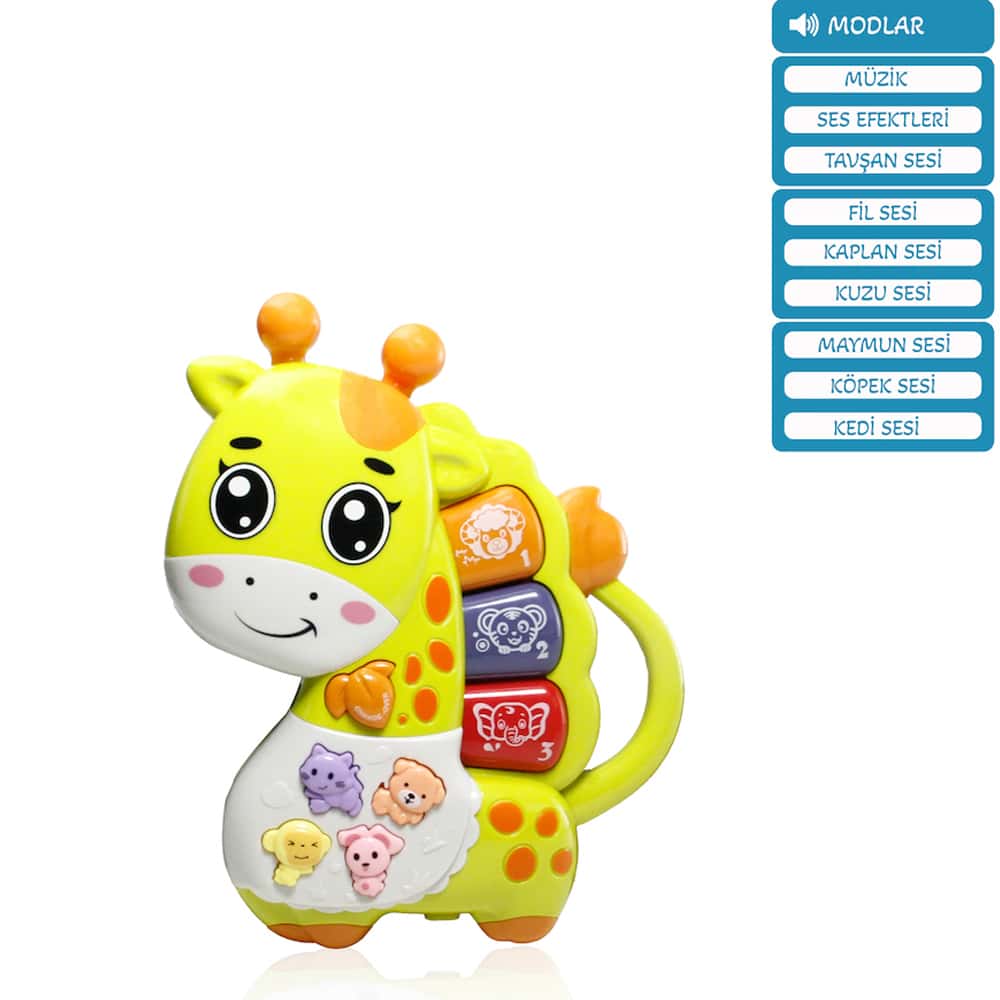 Vardem Oyuncak Işıklı Ve Müzikli Zürafa Bebek VRD-JLG-855-69A