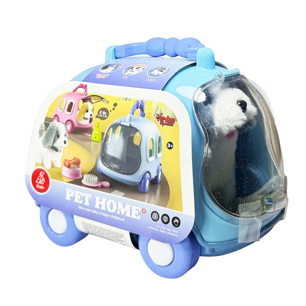 Vardem Oyuncak Taşıma Çantalı Sesli Hareketli Köpek Ve Arabalı Köpek Evi VRD-JND-6802