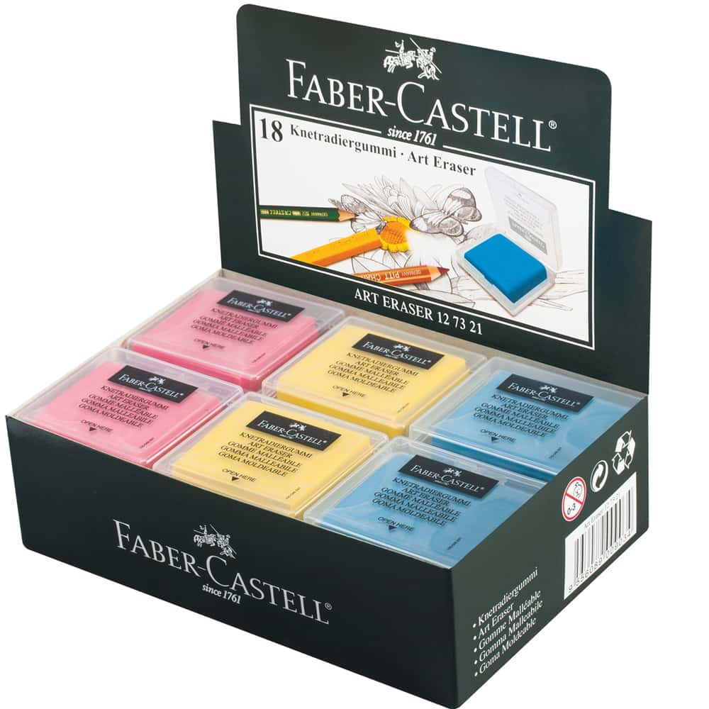 Faber-Castell Öğrenci Silgisi Hamur 18 Lİ Renkli 18 73 21
