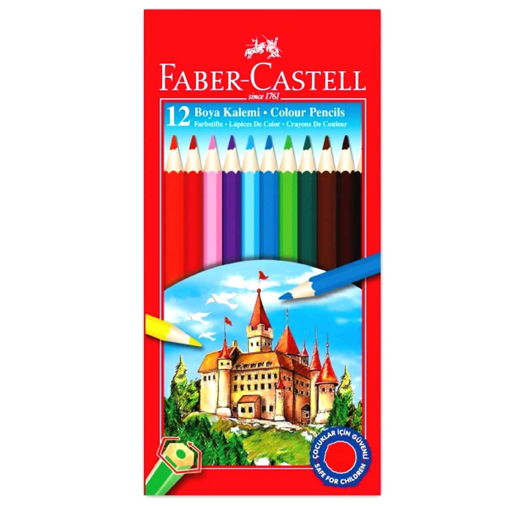 Faber-Castell Kuru Boya Red Line Karton Kutu Tam Boy 12 Lİ 5171 116312