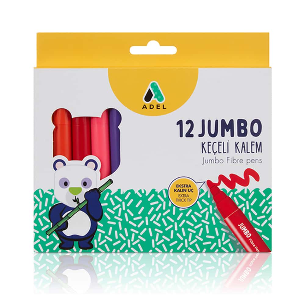 Adel Keçeli Kalem Jumbo 12 Li 2220 000001