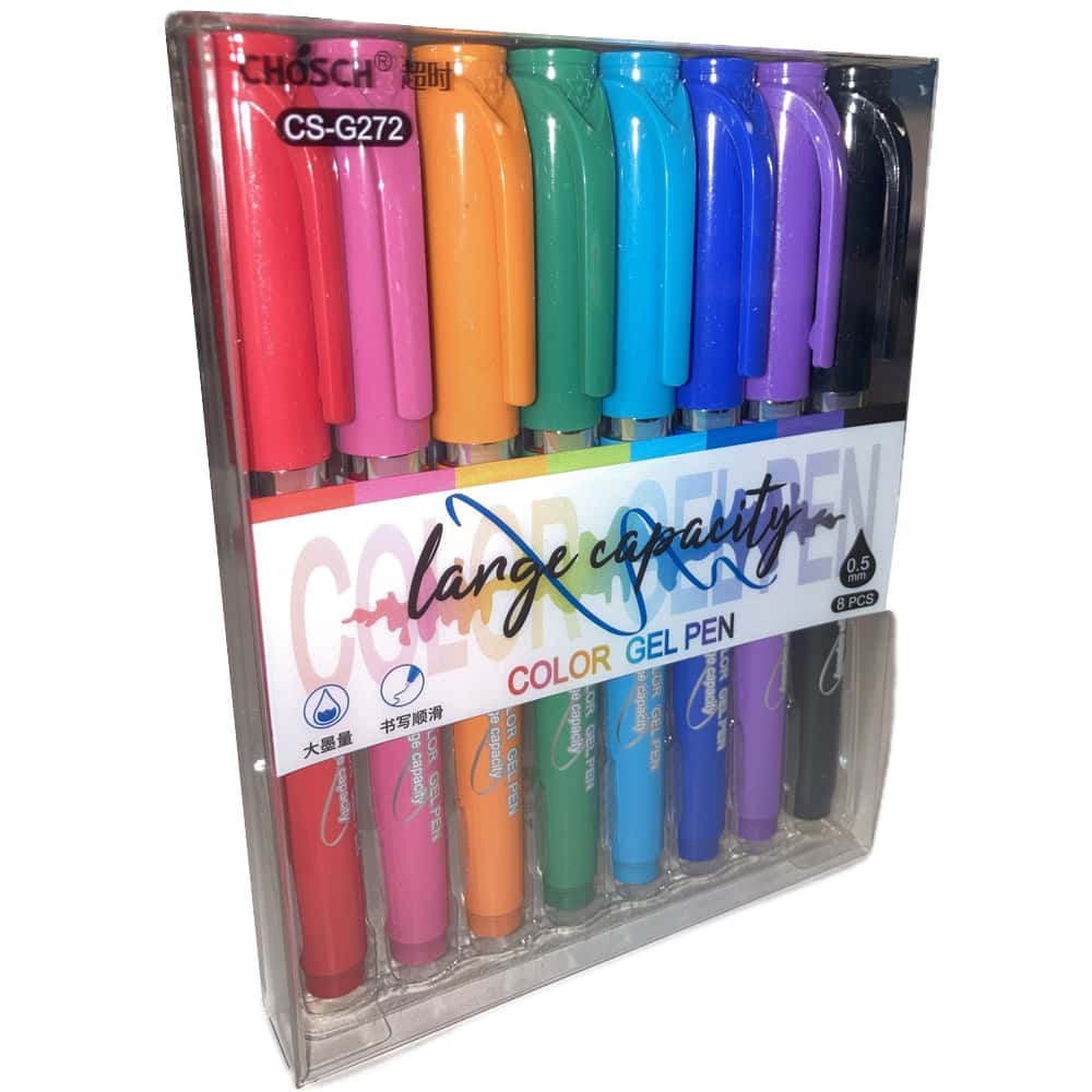 Bafix Jel Kalem Chosch 0.5 MM 8 Renk 8 Lİ CS-G272