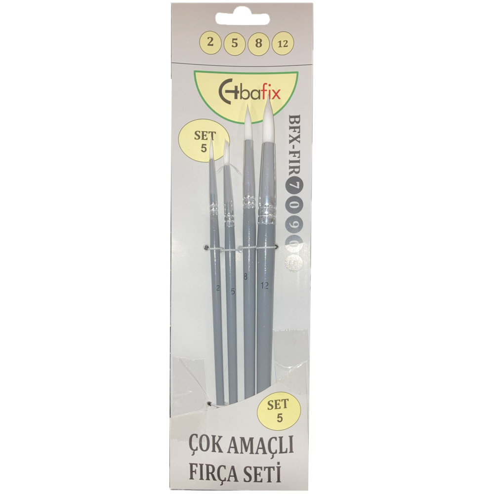Bafix Fırça Seti Çok Amaçlı Artist 4 LÜ (2-5-8-12) Set-5 70905