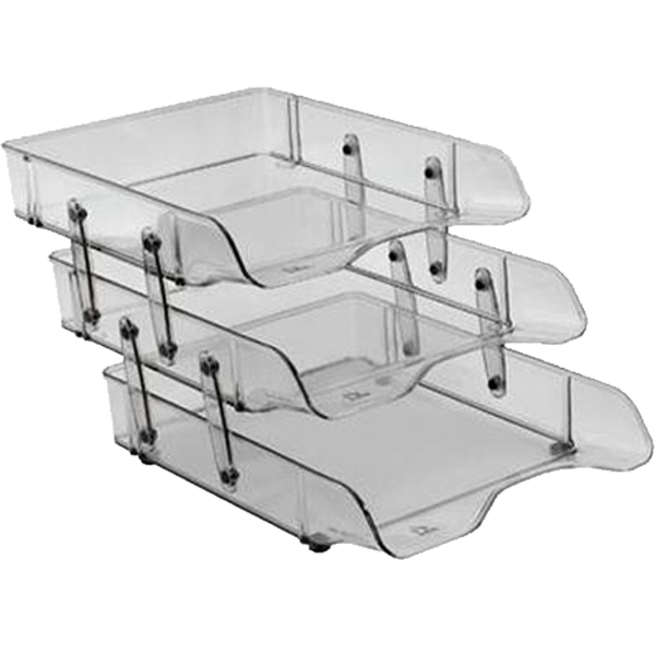 Bafix Evrak Rafı Hareketli Plastik 3 LÜ Şeffaf BFX 333