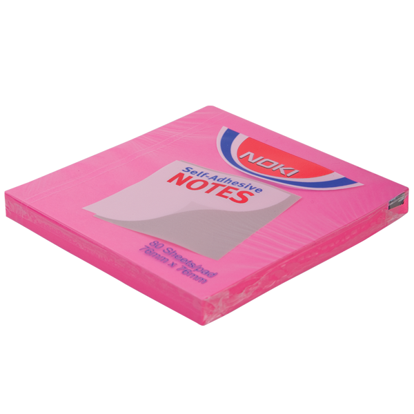 Noki Yapışkanlı Not Kağıdı 80 YP 76x76 Pembe 12165