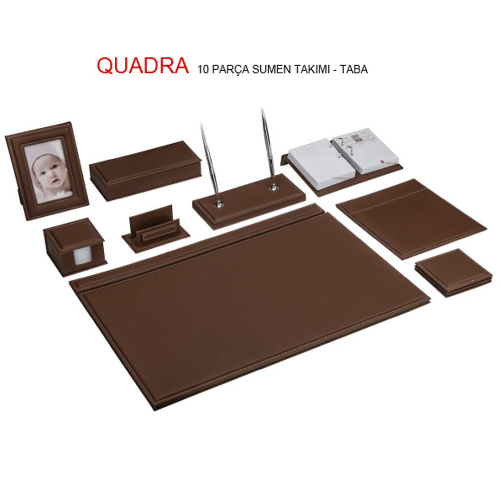 Gıpta Sümen Takımı 10 Parça Quadra Kahverengi 7517