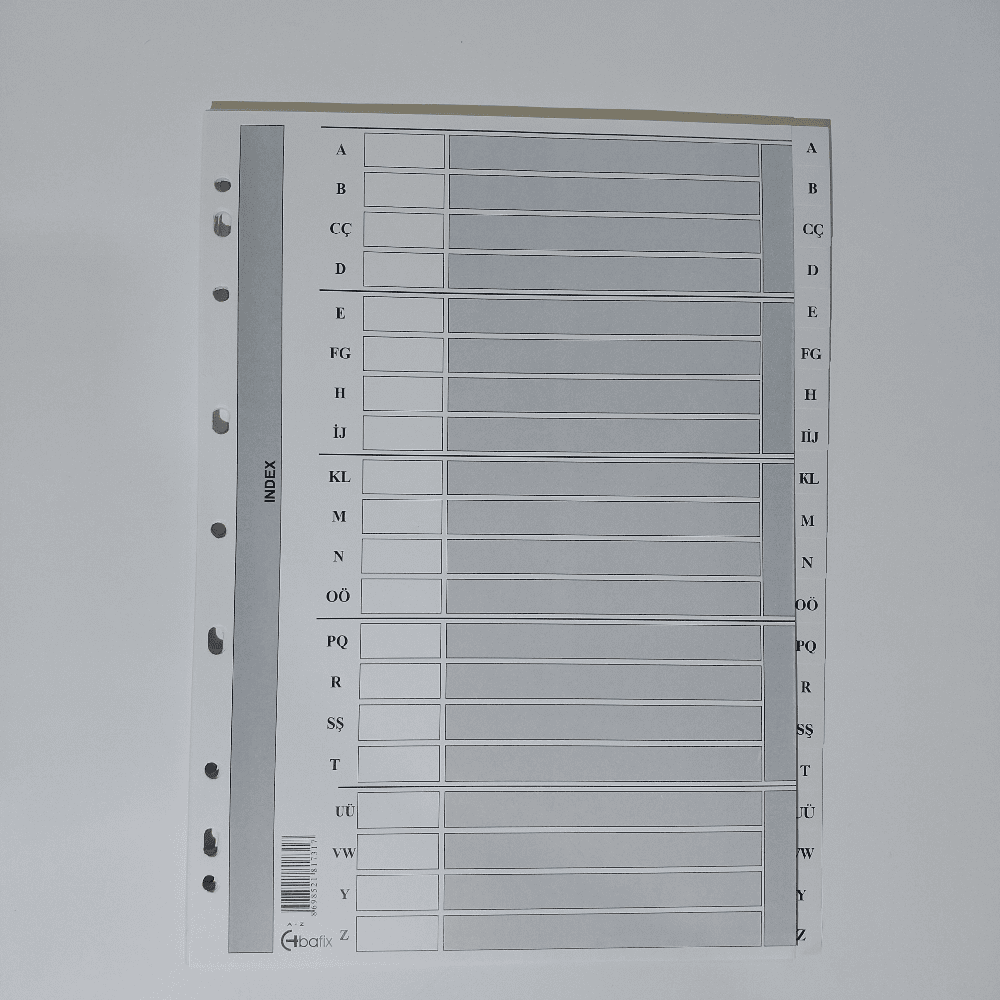 Bafix Seperatör A-Z Karton A4